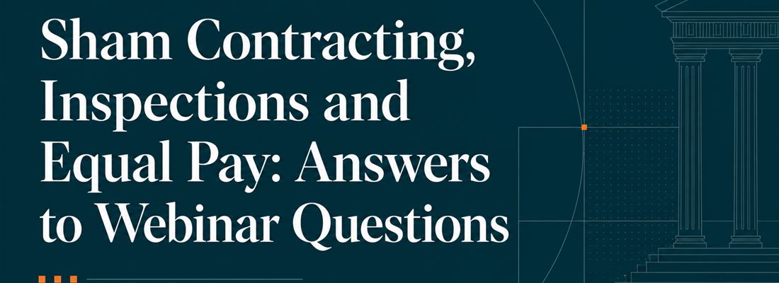 The Švarc System, Inspections, and Equal Pay: Answers to Questions from the Webinar - Part One